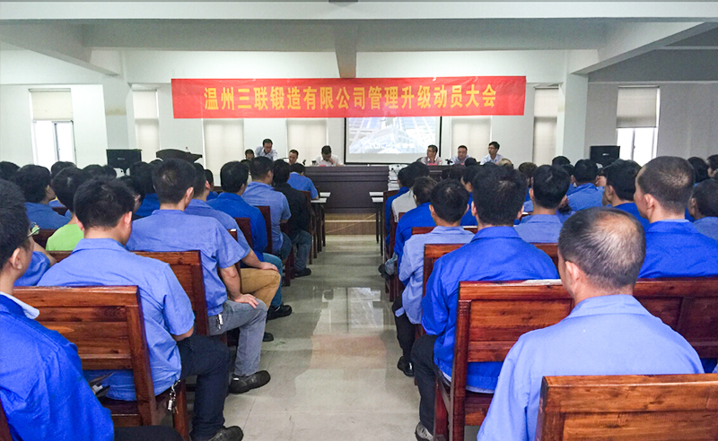 熱烈祝賀2015年9月溫州三聯(lián)鍛造有限公司管理升級(jí)正式啟動(dòng)！